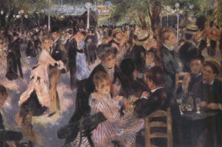 Pierre-Auguste Renoir Ball at the Moulin de la Galette (nn03) oil painting picture